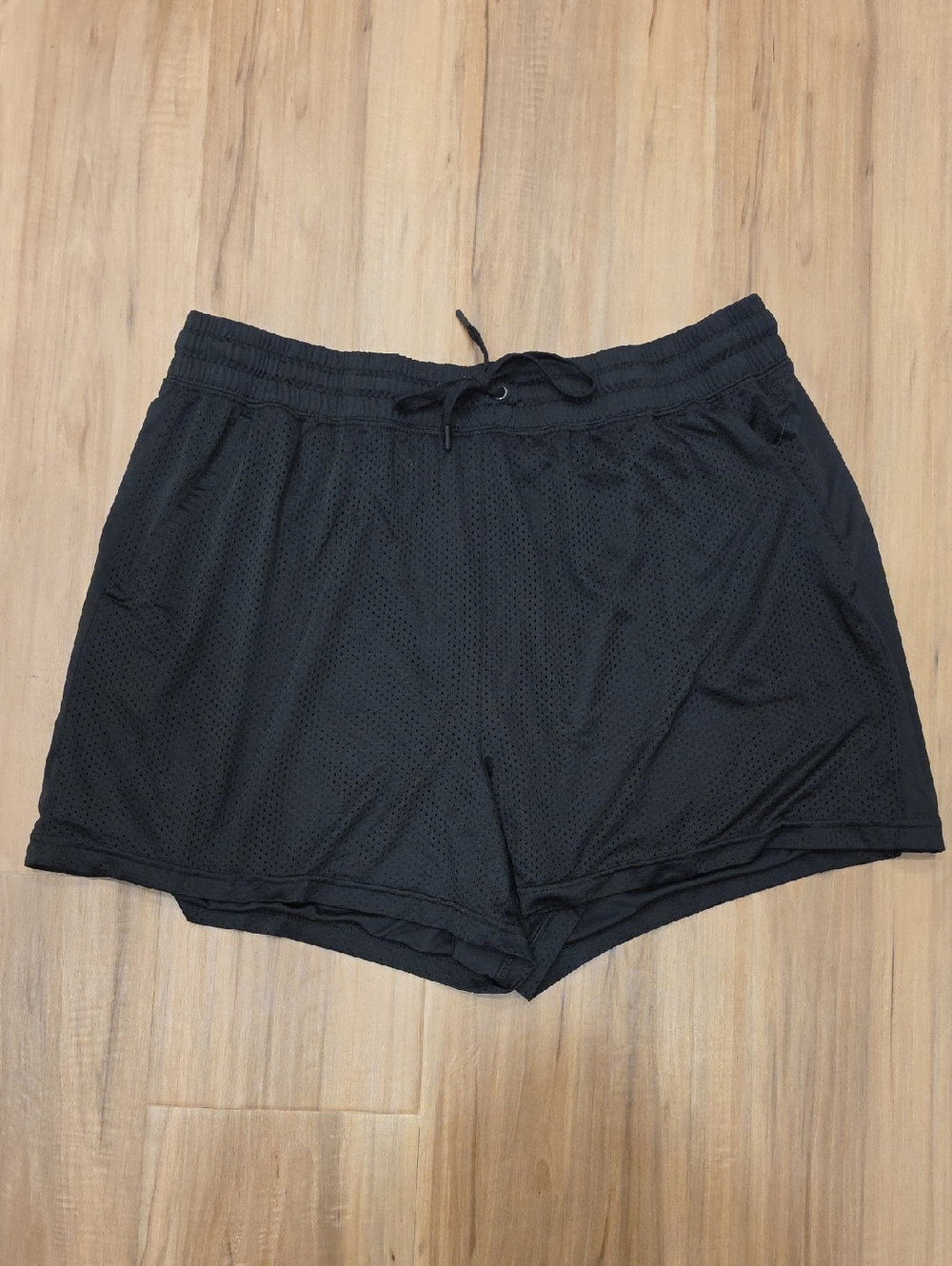 Athletic Works Black Active Mesh Shorts